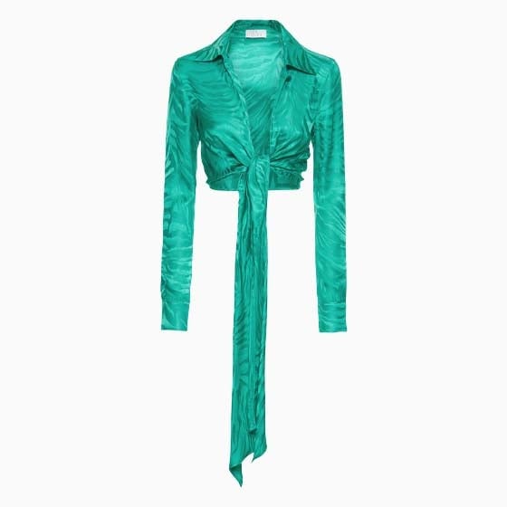 y2k fashion women tie front tops giuseppe di morabito review - Luxe Digital